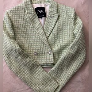 Zara cropped blazer